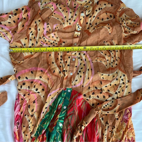 NWOT FARM Rio Mixed Prints Maxi Chemise Dress XL - Picture 14 of 16